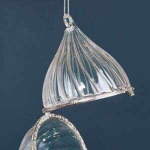 Елочные игрушки-шкатулки Portagioie Elegante 15 см, 3 шт, стекло, уцененные Winter Deco фото 5
