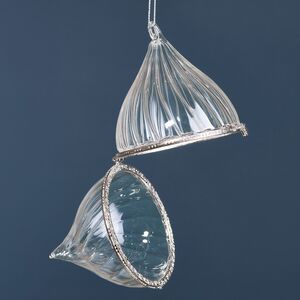 Елочные игрушки-шкатулки Portagioie Elegante 15 см, 3 шт, стекло, уцененные Winter Deco фото 2