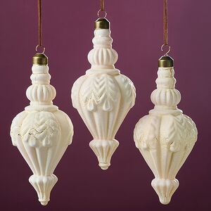 Елочные игрушки Screpolarsi - Macellum 17 см, 3 шт, стекло