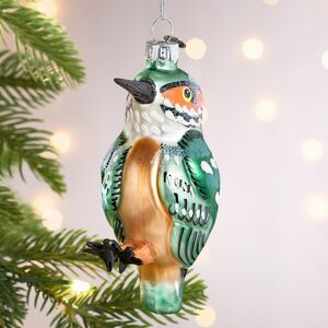 Елочная игрушка Птица Зимородок 11 см, стекло Winter Deco фото 10