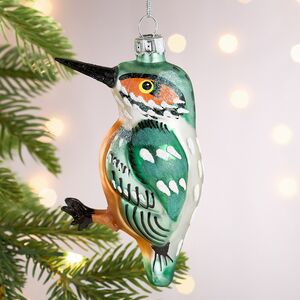 Елочная игрушка Птица Зимородок 11 см, стекло Winter Deco фото 4