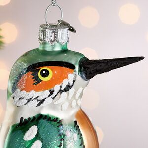 Елочная игрушка Птица Зимородок 11 см, стекло Winter Deco фото 2
