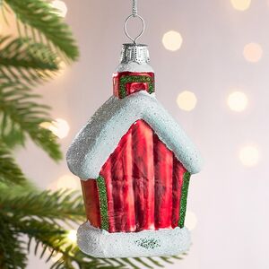 Елочная игрушка Новогодняя Конюшня 10 см, стекло Winter Deco фото 6