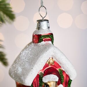 Елочная игрушка Новогодняя Конюшня 10 см, стекло Winter Deco фото 5