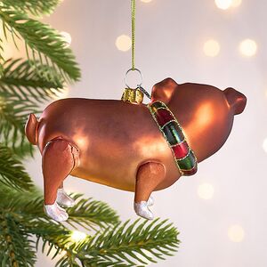 Елочная игрушка Бульдог Бублик 11 см, стекло Winter Deco фото 6