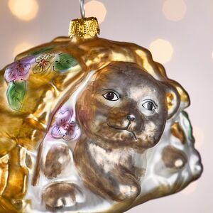 Елочная игрушка Норка из Весеннего леса 10 см, стекло Winter Deco фото 2