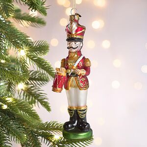 Елочная игрушка Барабанщик Уильям 18 см в подарочной коробке, стекло Winter Deco фото 4