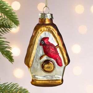 Елочная игрушка Скворечник для птиц - Лэндфорд 10 см, стекло Winter Deco фото 3