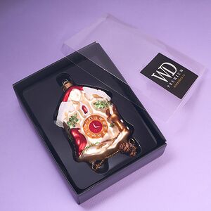 Елочная игрушка Часы с маятником - Время Волшебства 12 см, стекло Winter Deco фото 3