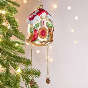 Елочная игрушка Часы с маятником - Время Волшебства 12 см, стекло Winter Deco фото 4