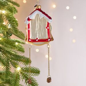 Елочная игрушка Часы с маятником - Время Волшебства 12 см, стекло Winter Deco фото 9