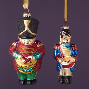 Елочные игрушки Гвардейцы из королевства Элдкил 13 см, 2 шт, стекло