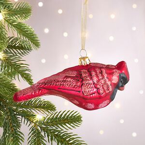 Елочная игрушка Птичка - Ghisland 18 см, стекло