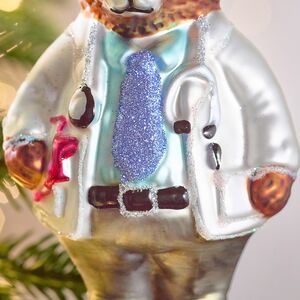 Елочная игрушка Мишка Доктор 13 см в подарочной коробке, стекло Winter Deco фото 5
