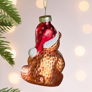 Елочная игрушка Медведь Джонни с карамелькой 8 см, стекло Winter Deco фото 5