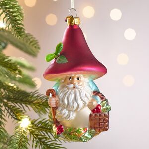 Елочная игрушка Гриб Марцио из Волшебного Леса 12 см, стекло 