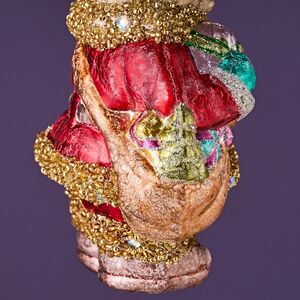 Елочная игрушка Мишка Байли с фонариком 14 см в подарочной коробке, стекло Winter Deco фото 13