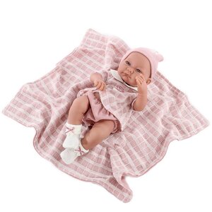 Кукла-младенец Дафна в розовом 42 см с одеяльцем Antonio Juan Munecas фото 4
