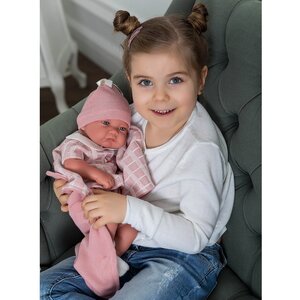 Кукла-младенец Дафна в розовом 42 см с одеяльцем Antonio Juan Munecas фото 2