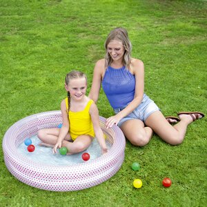 Детский бассейн с шариками Розовые Облака 91*20 см Bestway фото 2