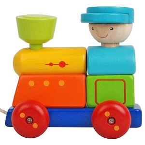 Сортер-каталка Поезд, 14.5 см, дерево Plan Toys (План Тойс) фото 3