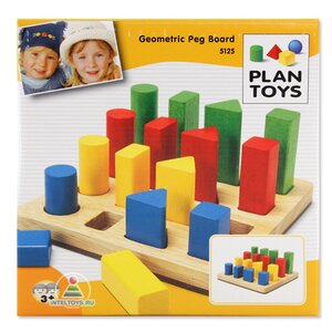 Деревянный сортер Геометрия 18 см Plan Toys фото 2