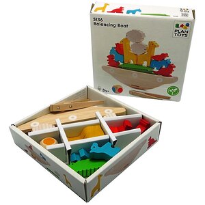 Развивающая игра Балансирующая лодка, дерево Plan Toys фото 4