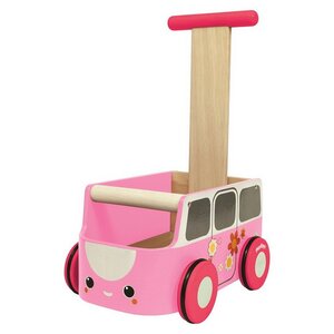 Деревянная каталка-ходунки Розовая Машина 30*47 см Plan Toys (План Тойс) фото 2