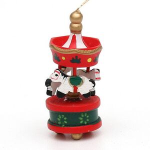 Набор деревянных елочных игрушек Веселая Карусель 6 см, 6 шт Sigro фото 3