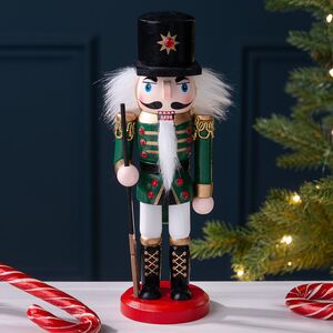 Декоративная фигурка Щелкунчик - Бравый Гвардеец в зеленом мундире 20 см