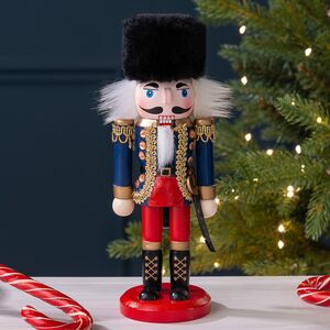 Декоративная фигурка Щелкунчик - Бравый Гвардеец с саблей 20 см