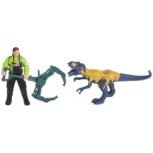Игровой набор Динозавр Мегалозавр и ловец динозавров Chap Mei фото 1