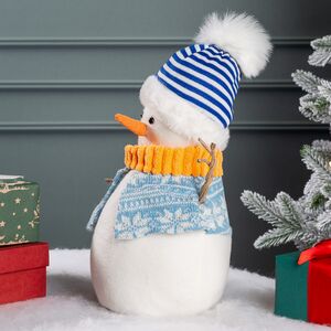 Дверной стоппер Снеговик Северин - Шведские Каникулы 28 см Kaemingk фото 7