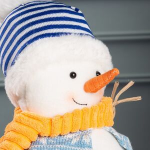 Дверной стоппер Снеговик Северин - Шведские Каникулы 28 см Kaemingk фото 2