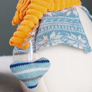 Дверной стоппер Снеговик Северин - Шведские Каникулы 28 см Kaemingk фото 4