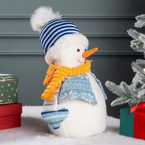 Дверной стоппер Снеговик Северин - Шведские Каникулы 28 см Kaemingk фото 5