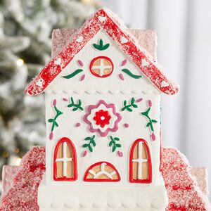 Декоративная статуэтка Пряничный Домик - Floral Pattery 35 см Kaemingk фото 2