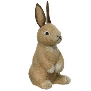 Декоративная фигура Кролик Вилфред 20 см бежевый Kaemingk фото 1