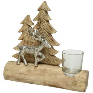 Декоративный подсвечник Олень из леса Wadden 24 см Kaemingk фото 3