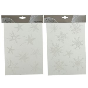 Наклейки для окон Stars and Snowflakes 29*20 см, 2 шт Kaemingk фото 1