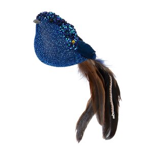 Елочная игрушка Птичка Ellinor 24 см, клипса
