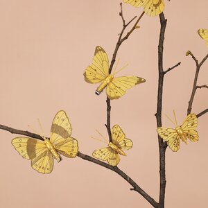 Набор декоративных украшений Gold Butterfly, 10 шт, клипса Kaemingk фото 1