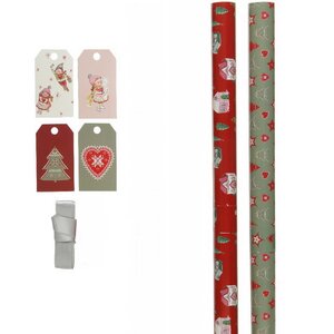 Набор для упаковки подарков Christmas Mix, 7 предметов Kaemingk (Кейминг) фото 2