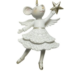 Елочная игрушка Мышка Карлотта - Mouse Ballet 12 см, подвеска Kaemingk фото 1
