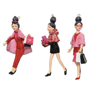 Елочная игрушка Леди Барнелла - Pellicce Rosa 13 см, подвеска Kaemingk фото 2