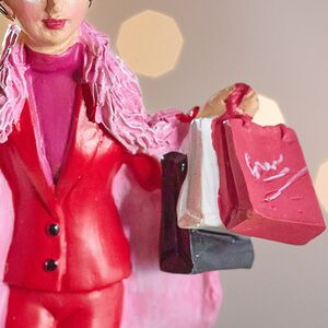 Елочная игрушка Леди Барнелла - Pellicce Rosa 13 см, подвеска Kaemingk (Кейминг) фото 4