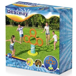 Надувной игровой центр Frisbee 122*135*64 см для метания тарелок Bestway фото 8