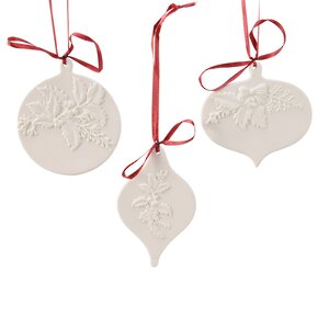 Набор елочных игрушек Christmas Charm 10 см, 3 шт, подвеска