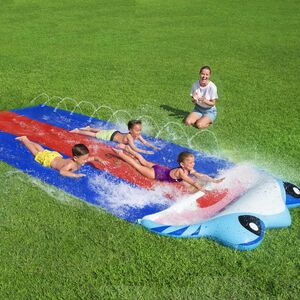 Водная дорожка для скольжения Triple Shark Slide 488 см Bestway фото 2