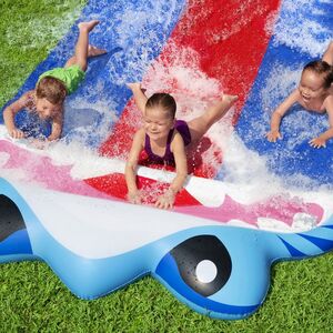 Водная дорожка для скольжения Triple Shark Slide 488 см Bestway фото 6